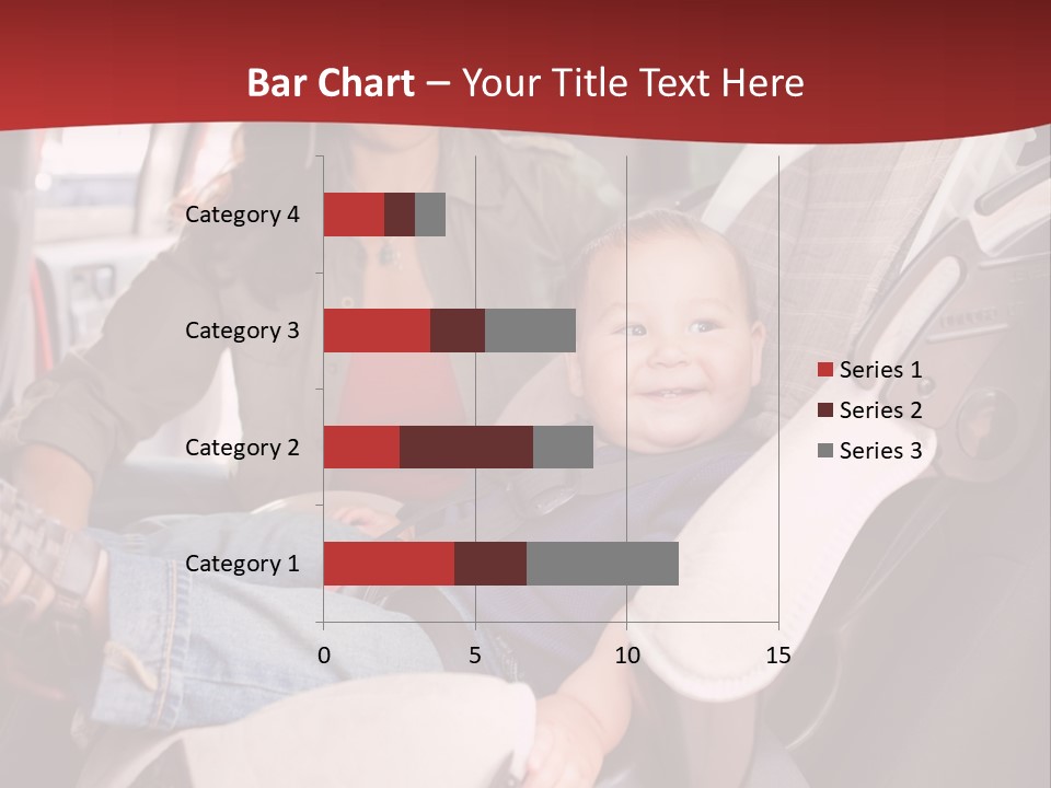 A Woman Sitting In A Car Seat With A Child PowerPoint Template