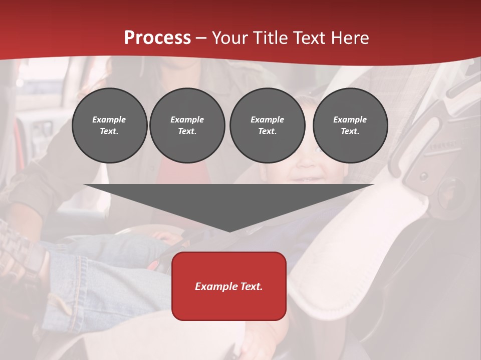 A Woman Sitting In A Car Seat With A Child PowerPoint Template