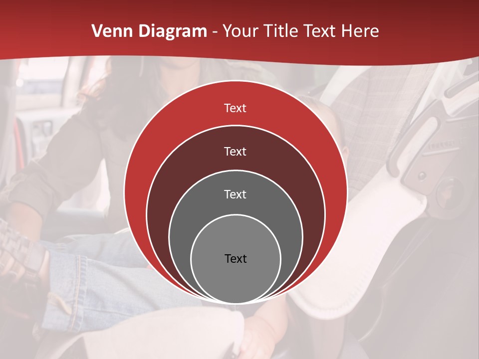 A Woman Sitting In A Car Seat With A Child PowerPoint Template