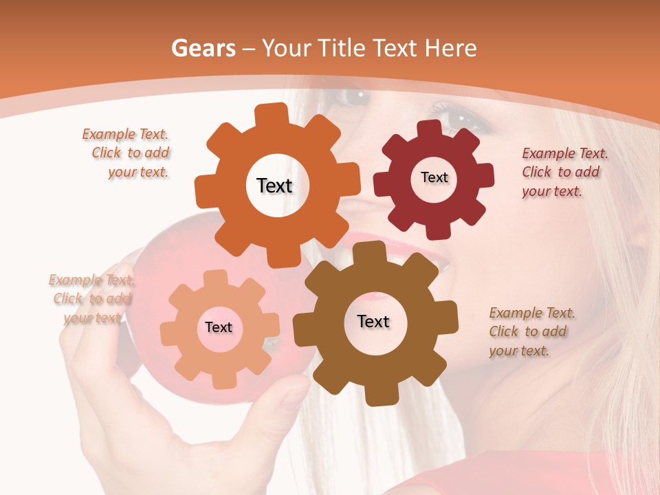 Woman Calories Life PowerPoint Template