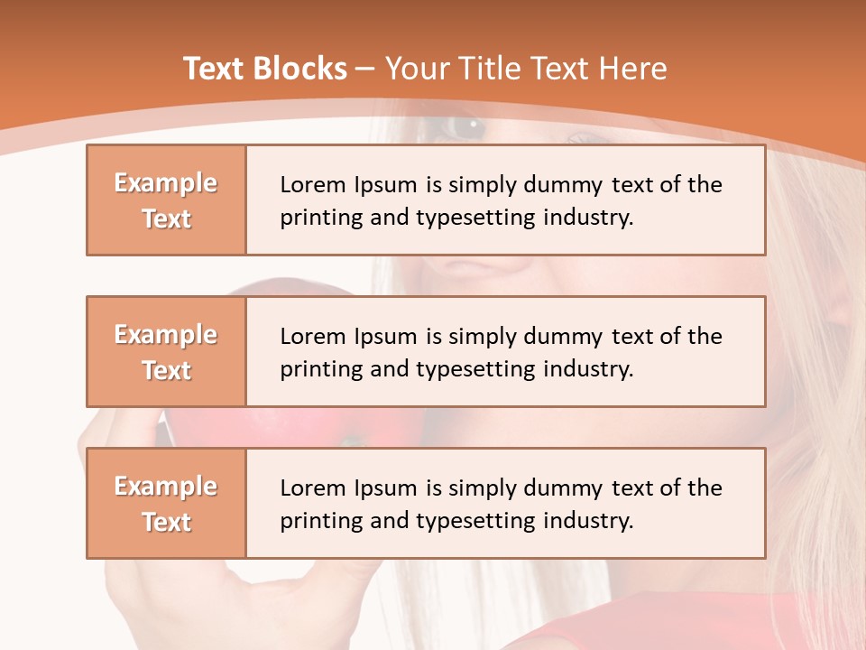 Woman Calories Life PowerPoint Template