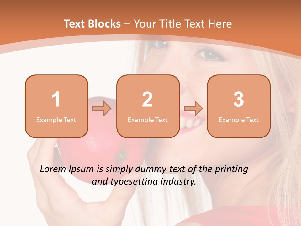 Woman Calories Life PowerPoint Template