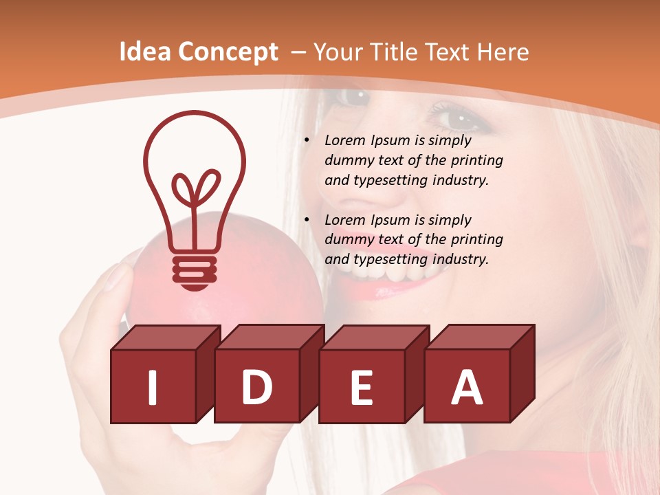 Woman Calories Life PowerPoint Template