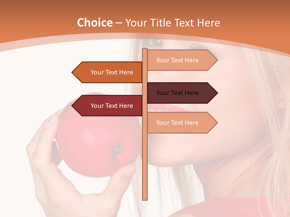 Woman Calories Life PowerPoint Template