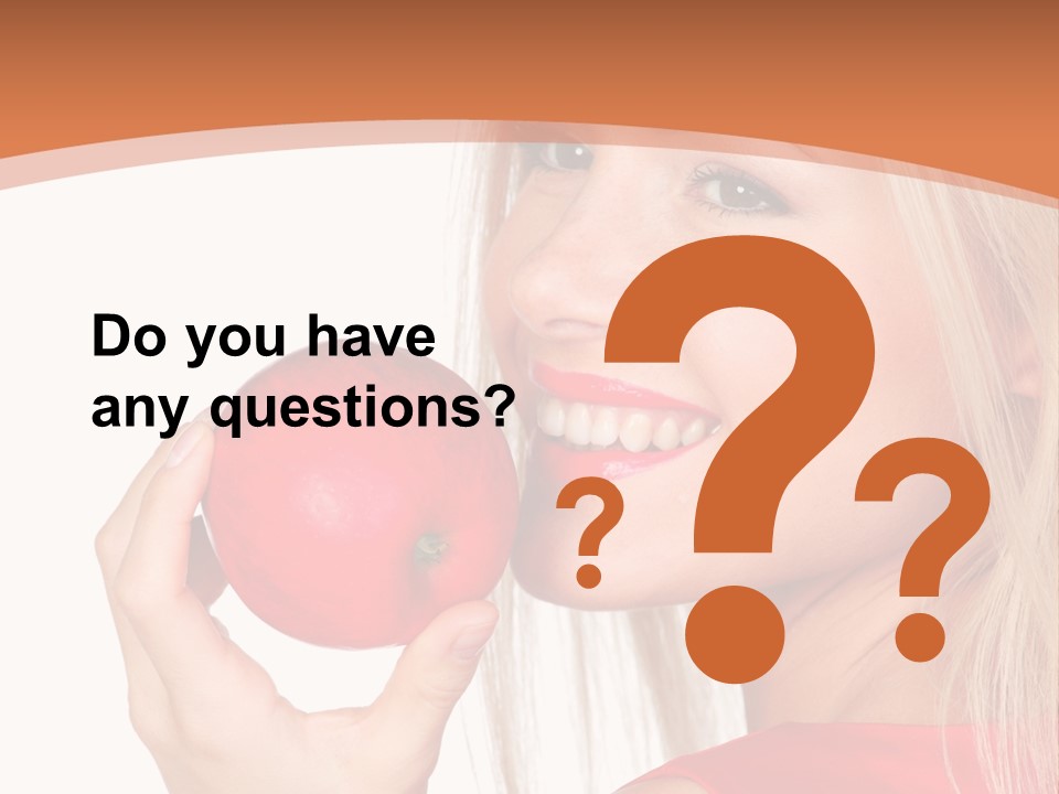 Woman Calories Life PowerPoint Template