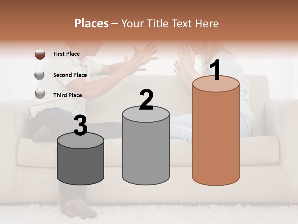 Opposite Raised Argument PowerPoint Template