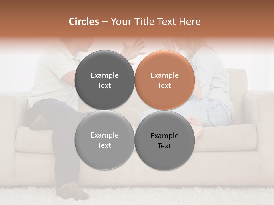 Opposite Raised Argument PowerPoint Template