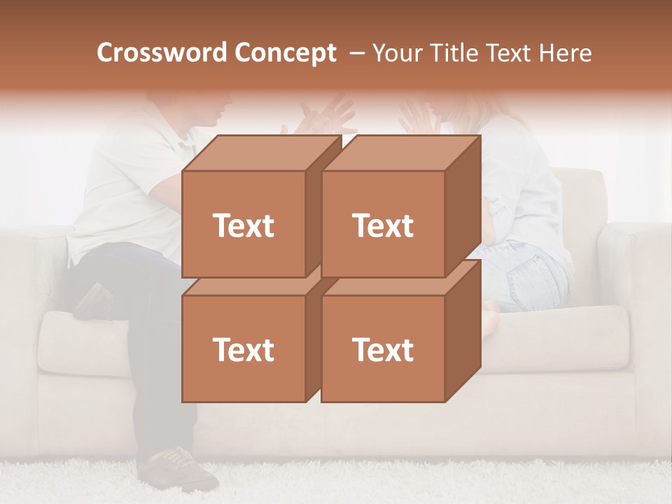 Opposite Raised Argument PowerPoint Template