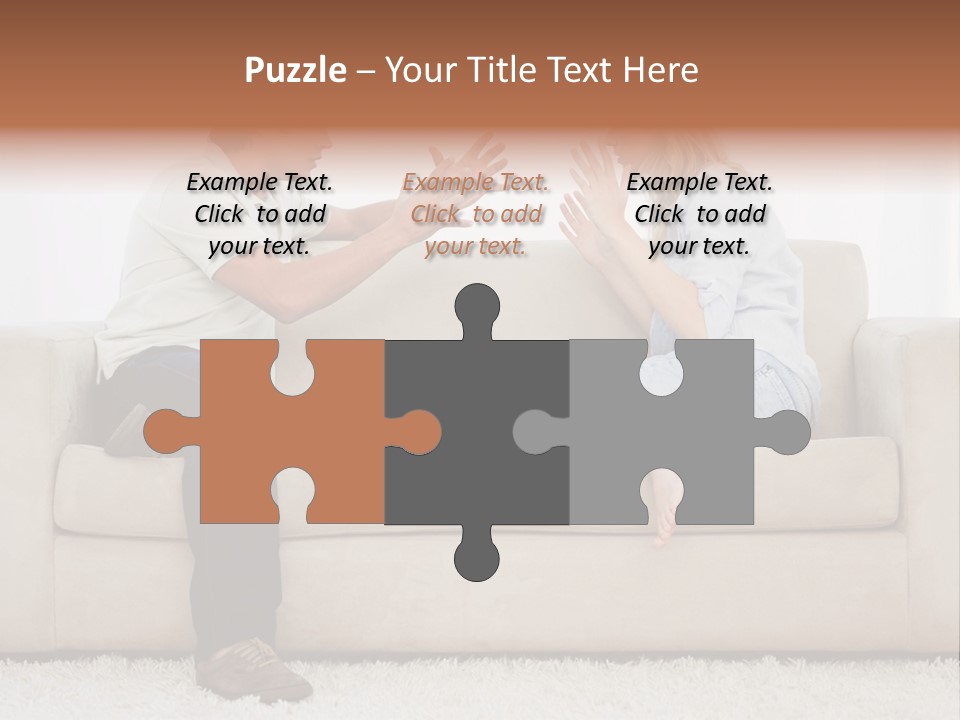 Opposite Raised Argument PowerPoint Template