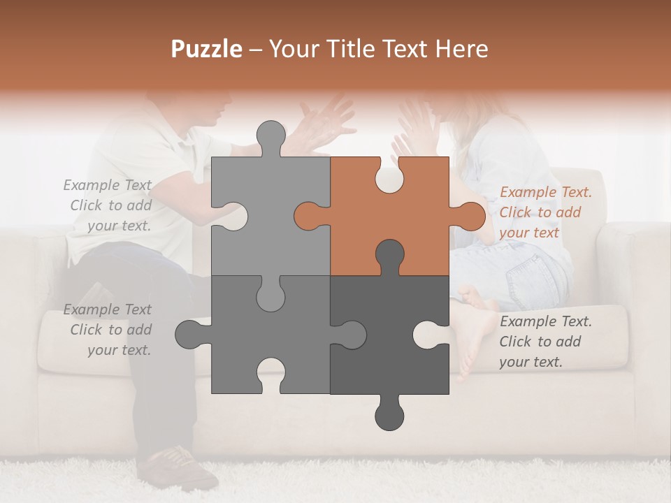 Opposite Raised Argument PowerPoint Template