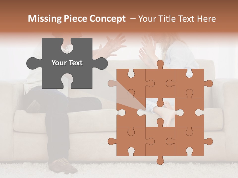 Opposite Raised Argument PowerPoint Template