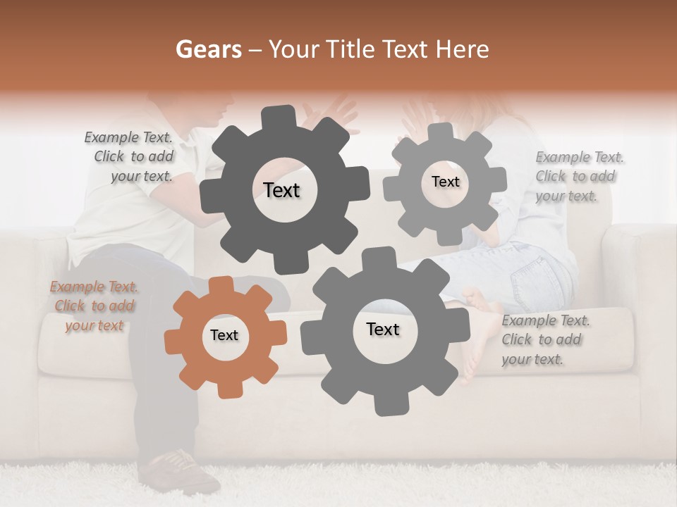 Opposite Raised Argument PowerPoint Template