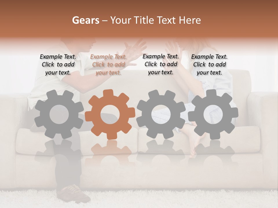 Opposite Raised Argument PowerPoint Template