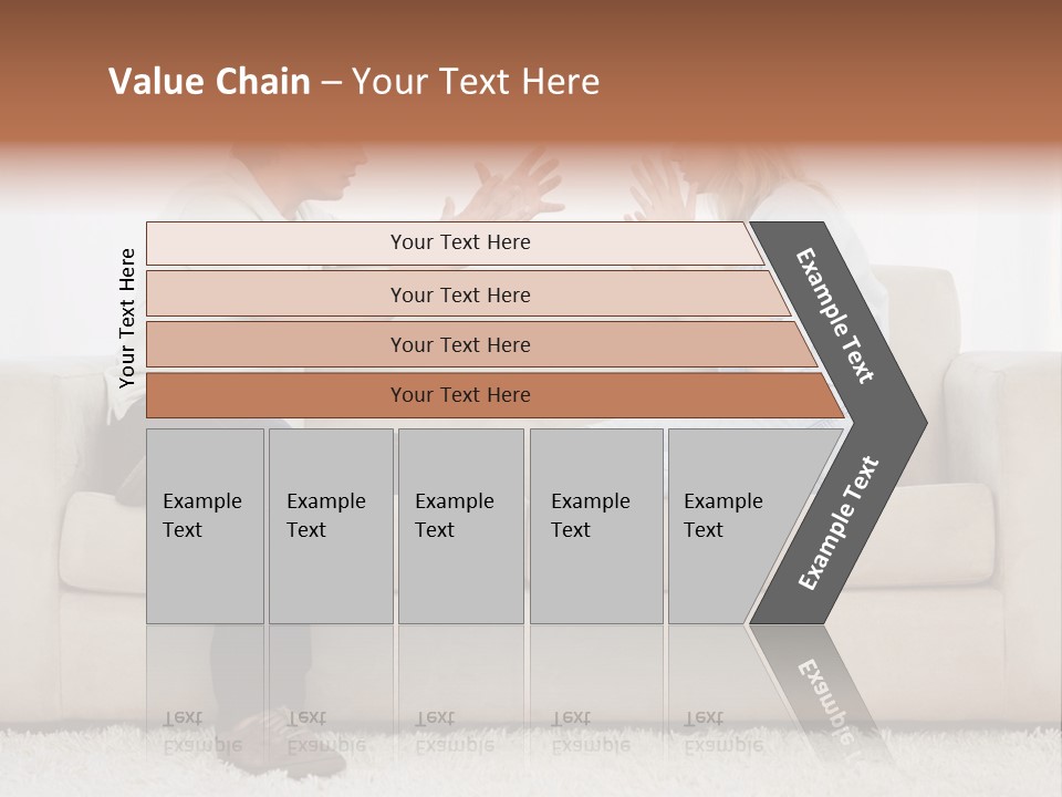 Opposite Raised Argument PowerPoint Template
