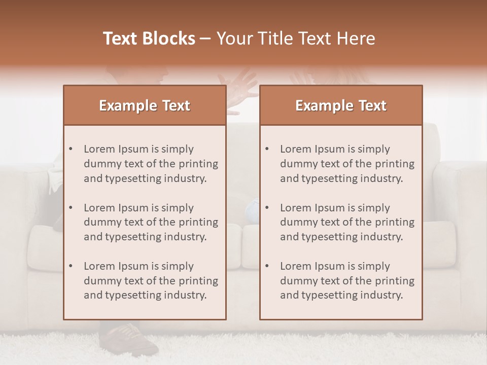 Opposite Raised Argument PowerPoint Template