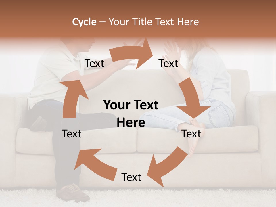 Opposite Raised Argument PowerPoint Template