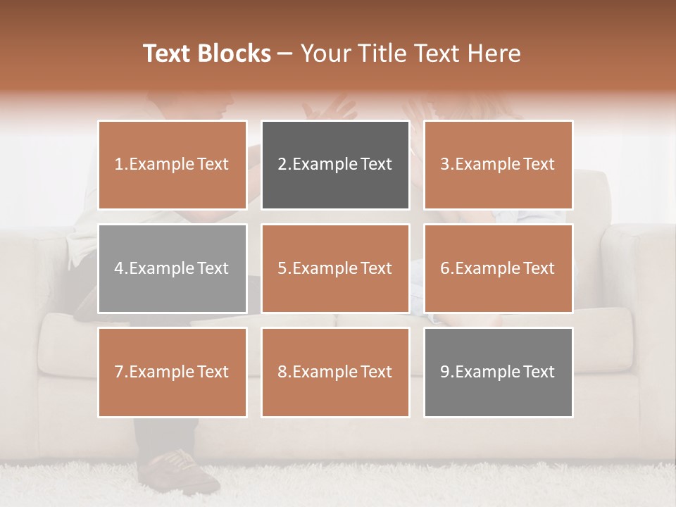 Opposite Raised Argument PowerPoint Template