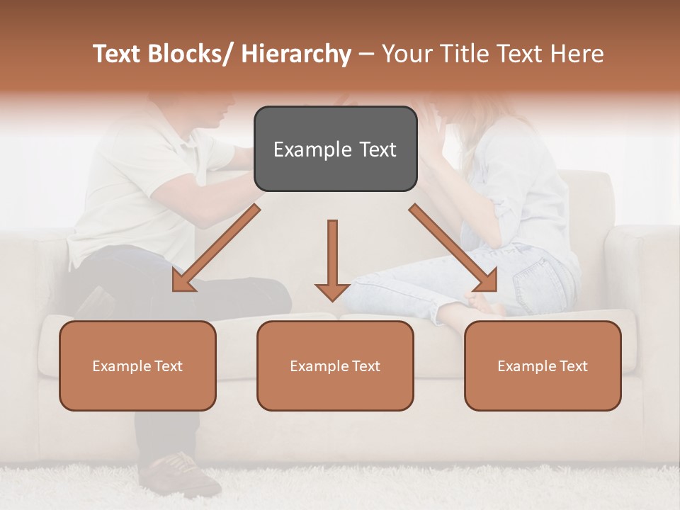 Opposite Raised Argument PowerPoint Template