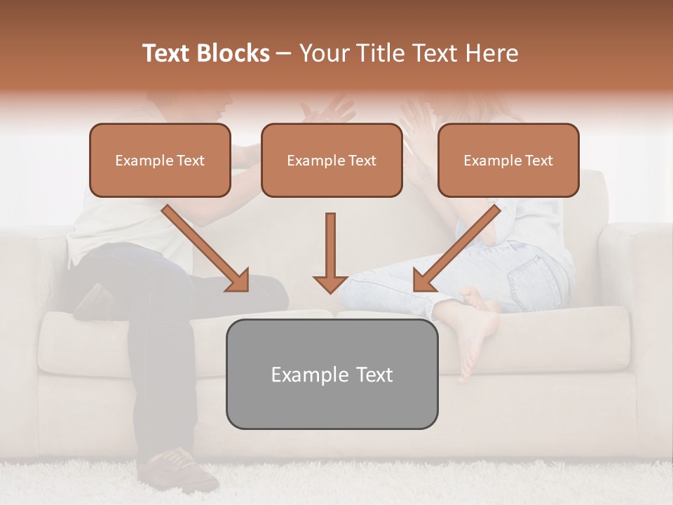 Opposite Raised Argument PowerPoint Template