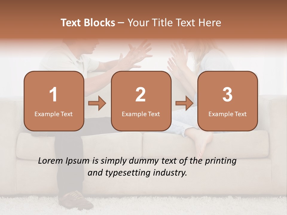 Opposite Raised Argument PowerPoint Template