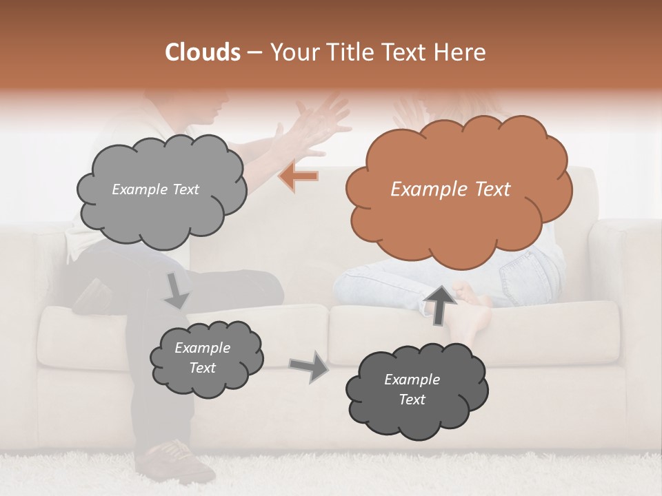 Opposite Raised Argument PowerPoint Template