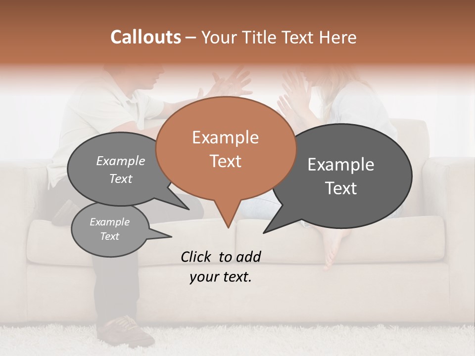 Opposite Raised Argument PowerPoint Template