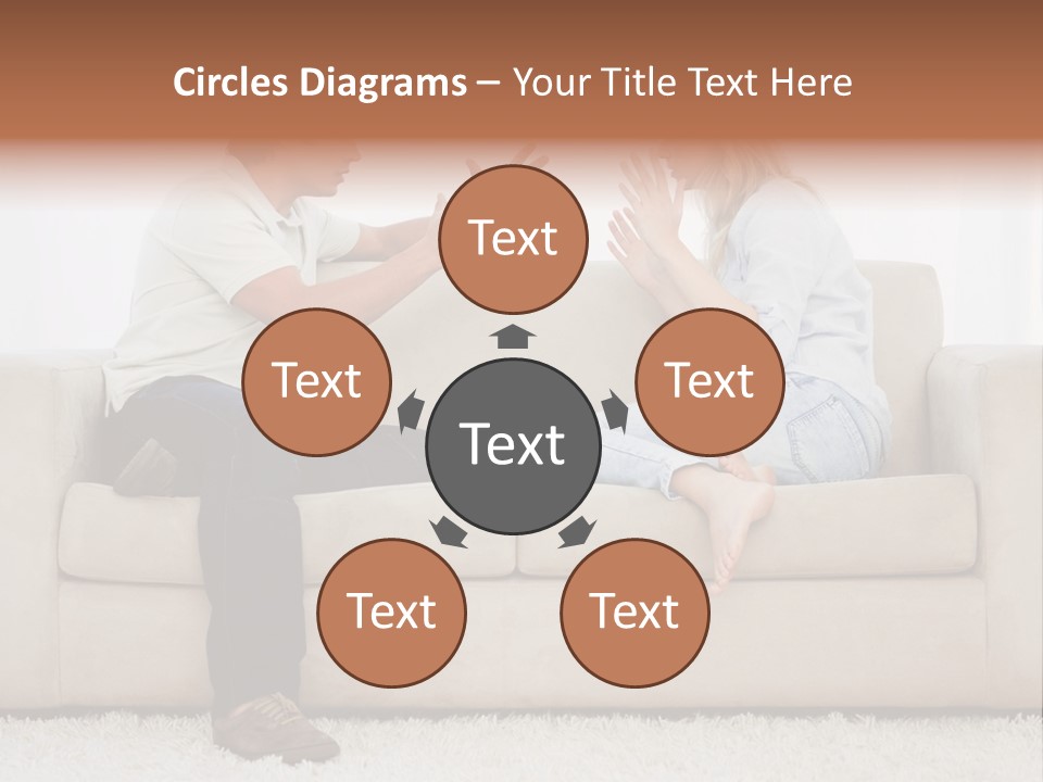 Opposite Raised Argument PowerPoint Template