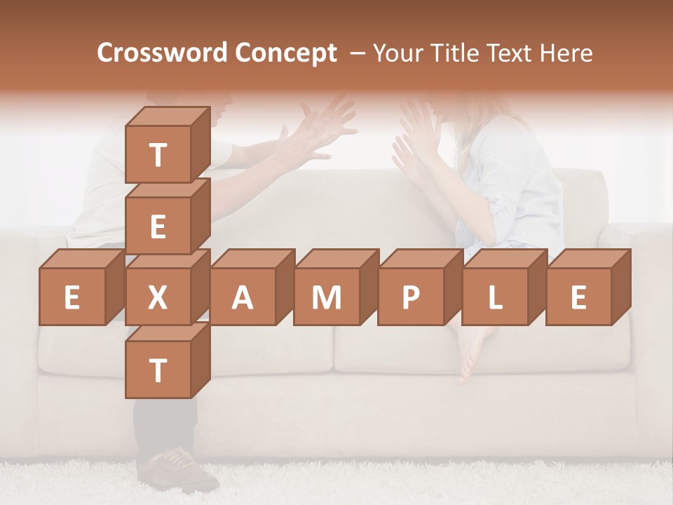 Opposite Raised Argument PowerPoint Template