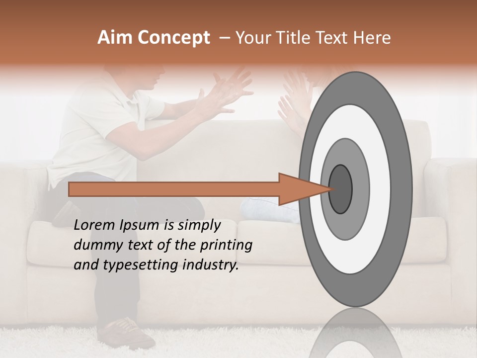Opposite Raised Argument PowerPoint Template