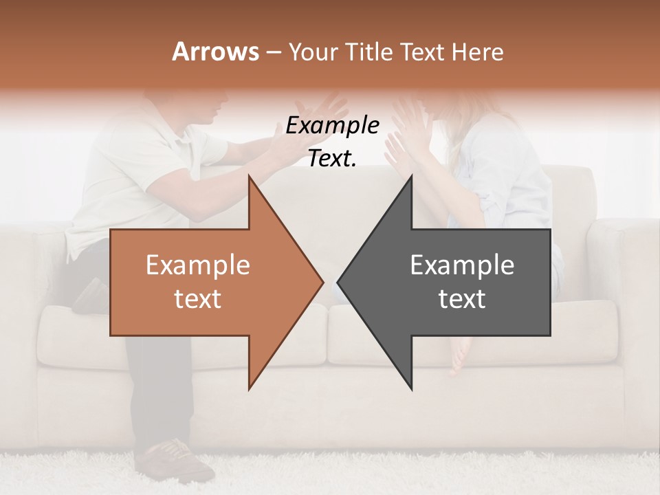 Opposite Raised Argument PowerPoint Template