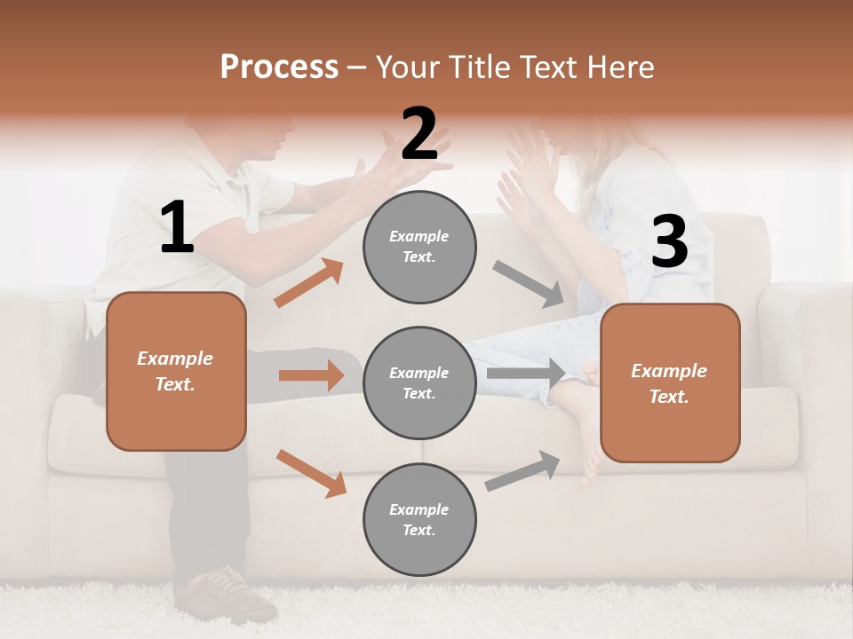 Opposite Raised Argument PowerPoint Template