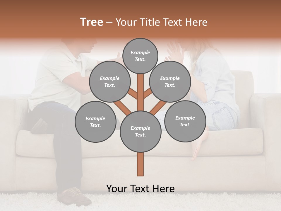 Opposite Raised Argument PowerPoint Template