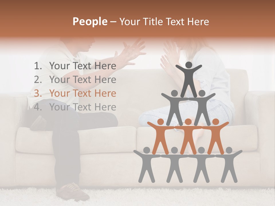 Opposite Raised Argument PowerPoint Template