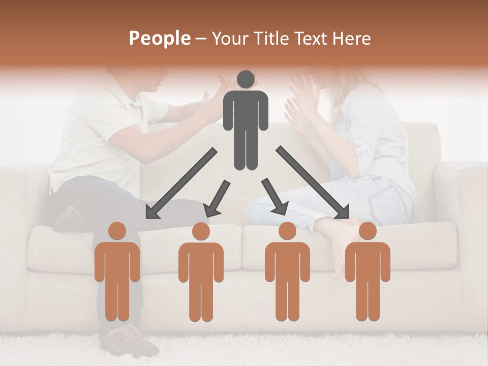 Opposite Raised Argument PowerPoint Template