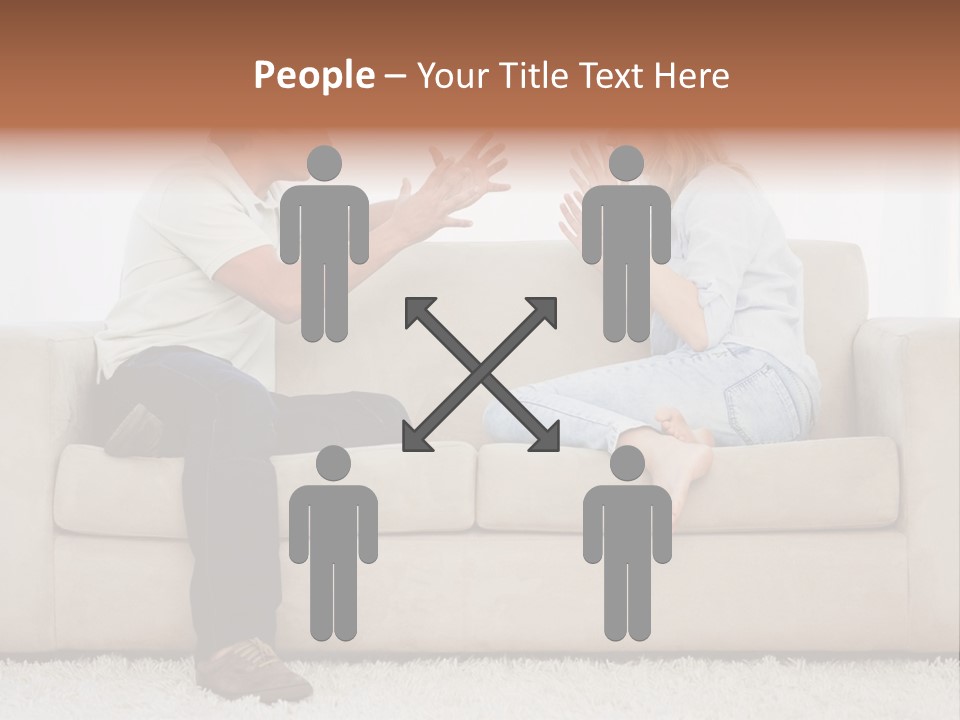 Opposite Raised Argument PowerPoint Template