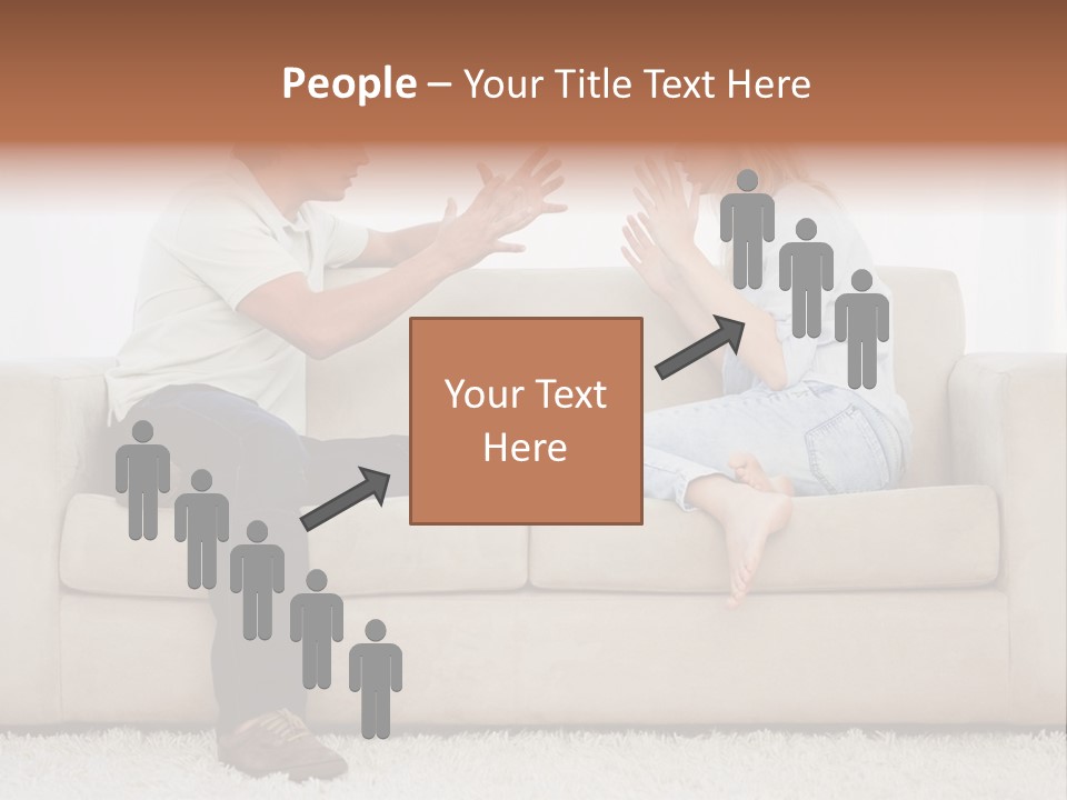 Opposite Raised Argument PowerPoint Template