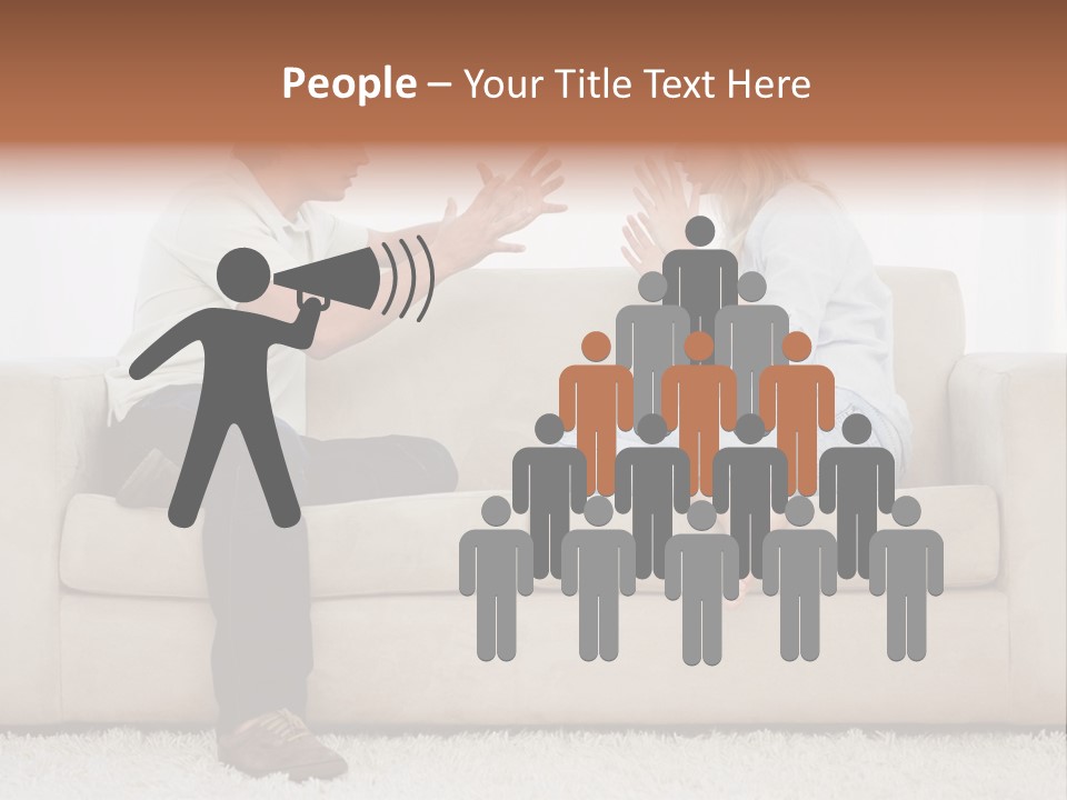 Opposite Raised Argument PowerPoint Template