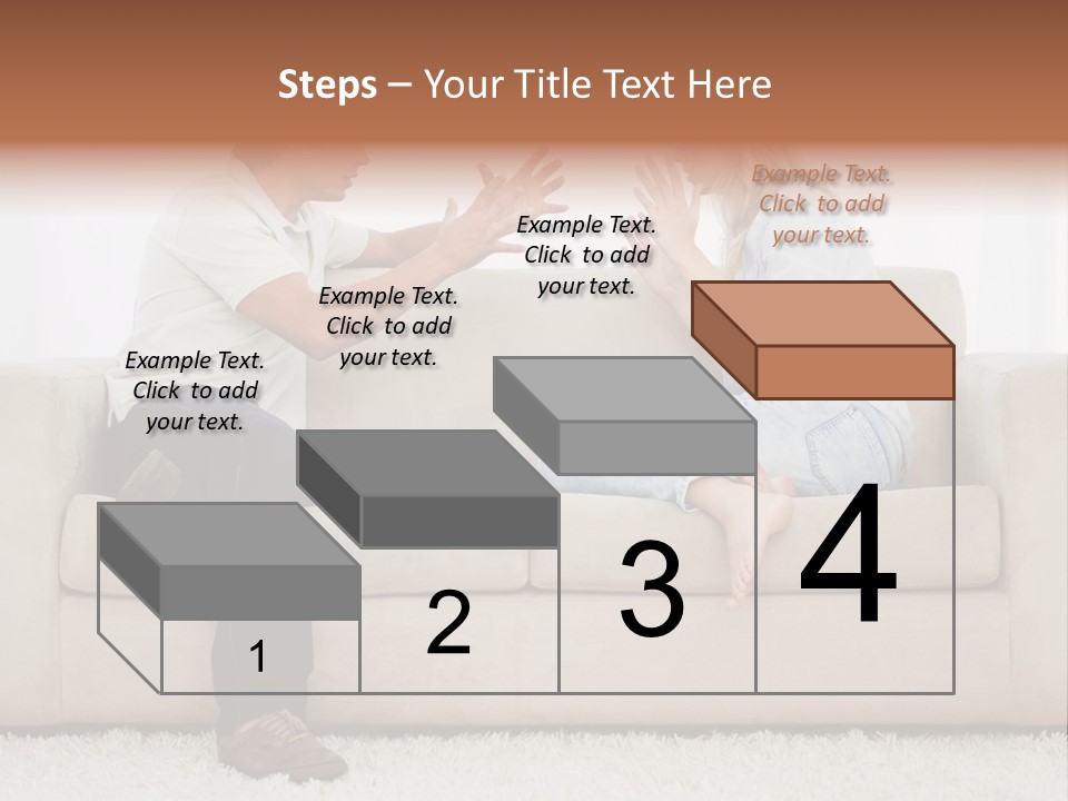 Opposite Raised Argument PowerPoint Template
