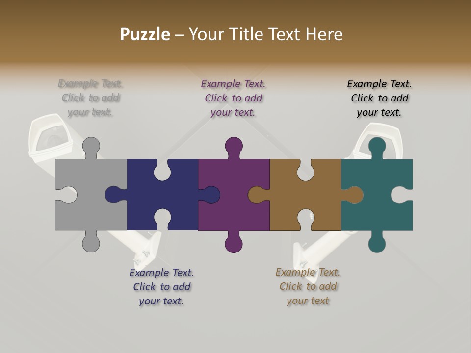 Metropolis Urban Toronto Tower PowerPoint Template