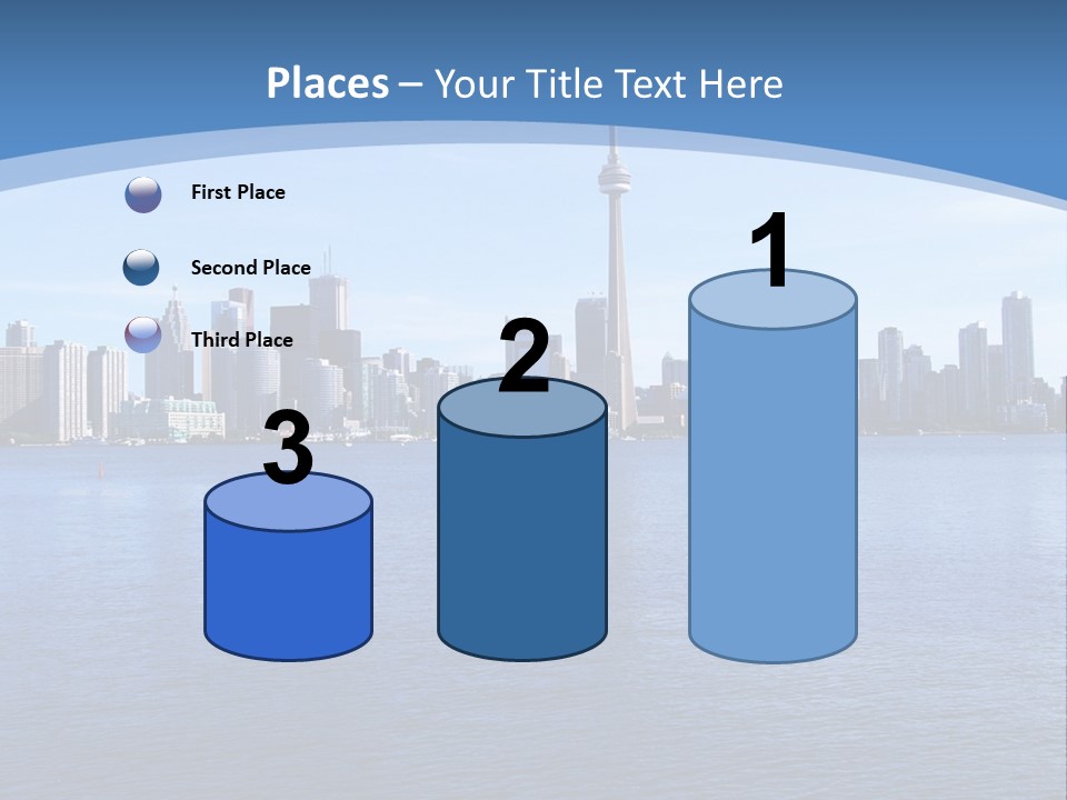 Metropolis Urban Toronto Tower PowerPoint Template