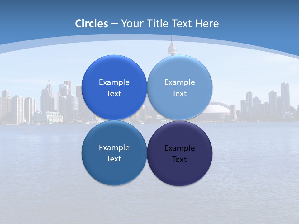 Metropolis Urban Toronto Tower PowerPoint Template