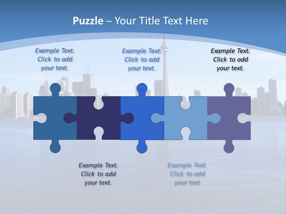 Metropolis Urban Toronto Tower PowerPoint Template