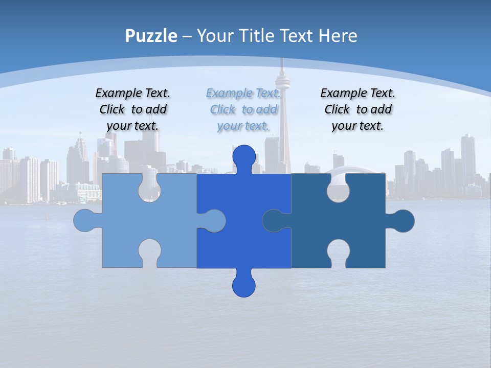 Metropolis Urban Toronto Tower PowerPoint Template