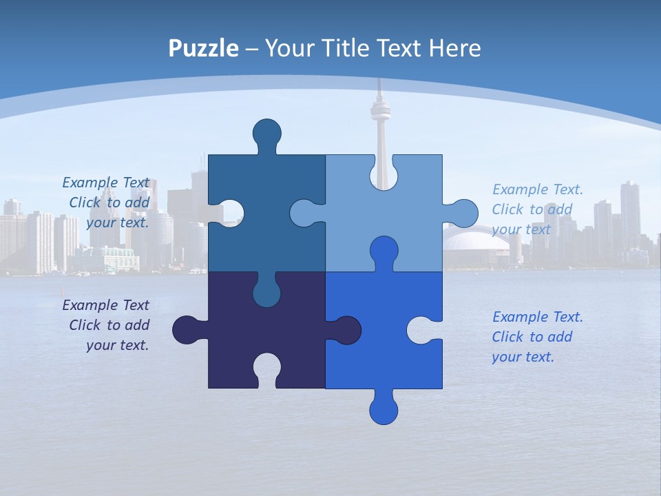 Metropolis Urban Toronto Tower PowerPoint Template