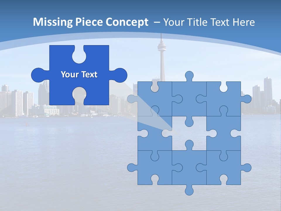 Metropolis Urban Toronto Tower PowerPoint Template