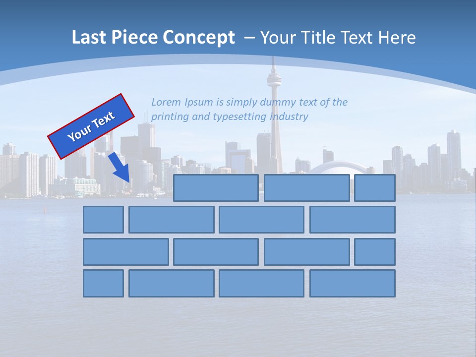 Metropolis Urban Toronto Tower PowerPoint Template