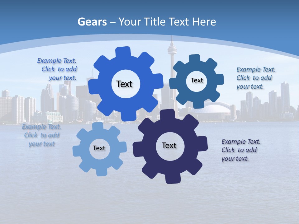 Metropolis Urban Toronto Tower PowerPoint Template