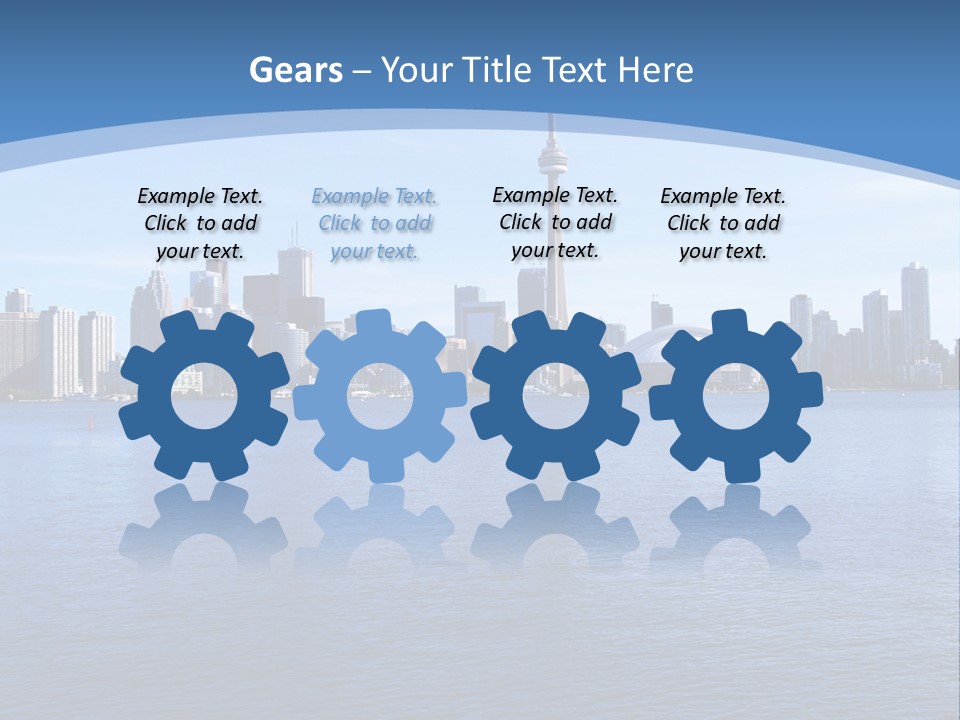 Metropolis Urban Toronto Tower PowerPoint Template