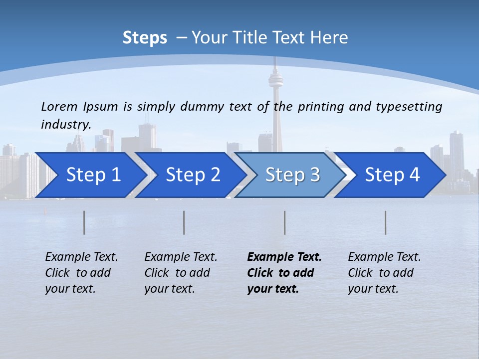 Metropolis Urban Toronto Tower PowerPoint Template