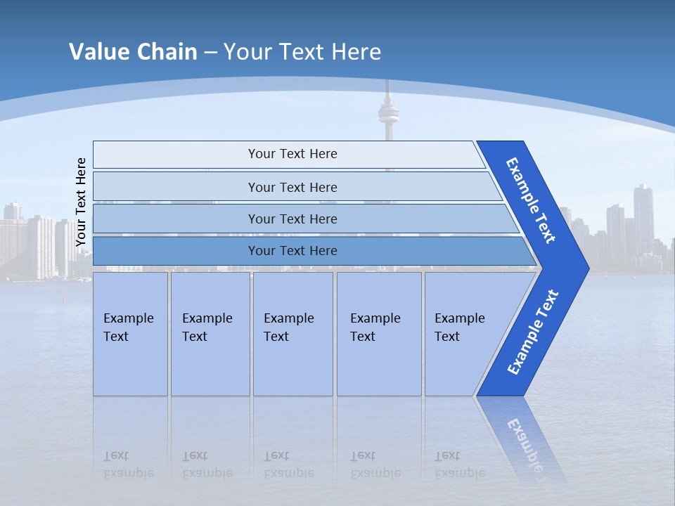 Metropolis Urban Toronto Tower PowerPoint Template